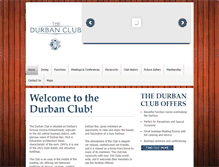 Tablet Screenshot of durbanclub.co.za